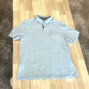 Tommy Bahama blue 3 button polo - Large